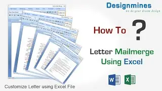 Letter Mailing Label, Letter Mail Merge using Excel File