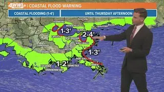 New Orleans Weather: Temps in the 80s, some coastal flooding from Alberto