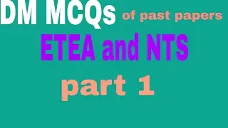 DM MCQs (drawing master) of past papers ETEA and NTS|part1