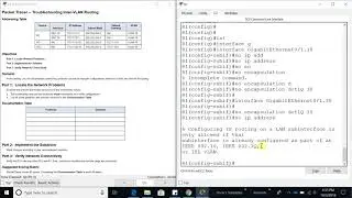 ICND2 5.2.2.4 Packet Tracer  - Troubleshooting Inter VLAN Routing