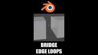 How to Bridge Edge Loops in Blender! Modeling Tip. 