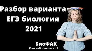 Разбор варианта | БИОЛОГИЯ | ЕГЭ 2021