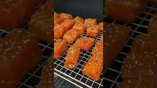 BBQ Salmon Burnt Ends #shorts