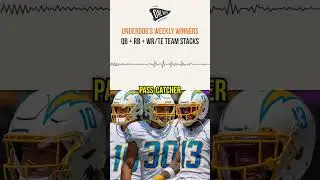 QB + RB + WR/TE Team Stacks! #shorts #nfl #dfs