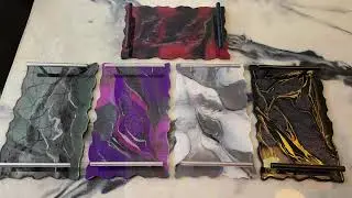 Resin Art Tray & Coaster Unmolding Compilation..