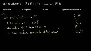 Easily solve multiple choice question for complex number JEE in Hindi