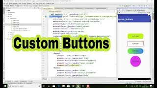 Custom Buttons In Android Studio | Button Style | Button Shape In Android