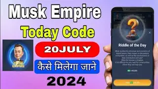 Musk Empire Combo || Musk Empire Today COMBO Card | Not empire combo 20 July 2024