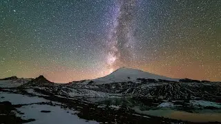 Спящий Вулкан Таймлапс 4к Sleeping Volcano Timelipse 4k