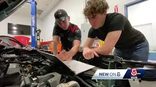 Mass Bay students step up as auto technician shortage worsens