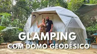 Glamping com Domo Geodésico