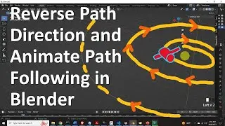 Reverse Path Direction and Animate Object Following Path in Blender - Clear Blender Tutorials