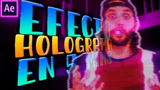 🔴EFECTO HOLOGRAMA en After Effects 2020 - Tutorial After Effects Como hacer el HOLOGRAM EFFECT