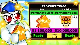 Trading PERMANENT LIGHT Fruit For 24 Hours! (Blox Fruits)