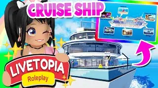 *NEW GIANT CRUISE SHIP* FULL TOUR in LIVETOPIA Roleplay (roblox)