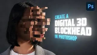 Pixelated 3d Blockhead Effect | Photoshop 2021 Tutorial