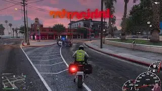 GTA V LSPDFR Kawasaki Police Bike Patrol