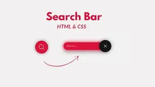 Awesome Search Bar Using HTML & CSS | CSS Search Box