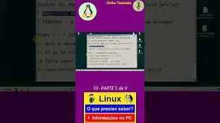 10- Curso de Linux para Leigos PARTE 5 de 9 INFORMAÇÕES DO COMPUTADOR