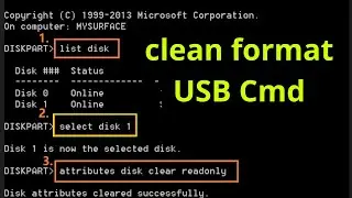 clean and format USB | fixe probleme not connected