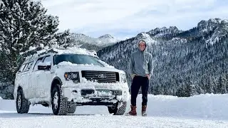 Truck camping in Colorado's 4th worst Blizzard - 48 inches of snow