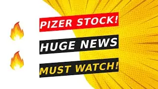 🚨 PFIZER STOCK! HUGE NEWS TO GO CRAZY!!