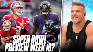 Are We Getting A Super Bowl Preview With This Ravens vs 49ers Game?! | Pat McAfee Reacts