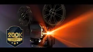 Vintage PROJECTOR Cinema intro template