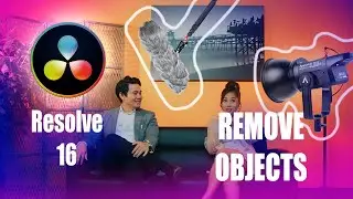 How to REMOVE simple objects in DaVinci Resolve 16 \\ Basic tutorials for BEGINNERS