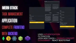 MERN Stack Project: Build a Full Stack Task Management Webapp with React, Node, MongoDB, Express