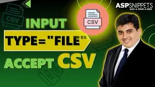 INPUT 'type=file' accept CSV file in HTML