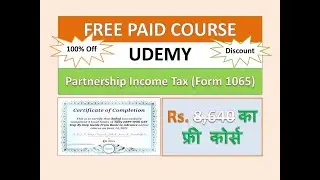 Free with Certificate | Partnership Income Tax Form 1065