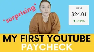 How Much YouTube Paid Me 2021 *small channel monetization* // My 1st YouTube Paycheck