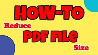 [How-To] - Reduce PDF File Size (The Easy Way) Using Mac OS