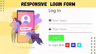 Complete  Responsive  Login Form Using Html  And CSS | Responsive Login Form | Login Form Using CSS