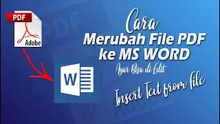 How to Convert PDF to Ms Word | So that it can be edited