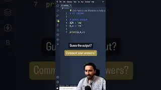 😎Guess the output!!  comment your answer 👍#programming #coder #quiz #python
