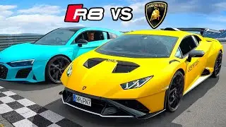 Lamborghini Huracan STO vs Audi R8 🏎️ !! (mit Stanni am Nürburgring)