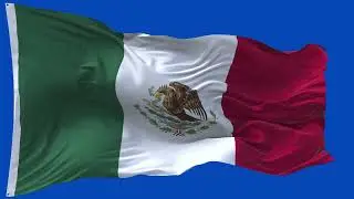 🚩Mexico  Flag Waving  | GREEN SCREEN & CHROMA MATTE🚩