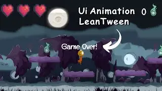 How to make UI and animation with lean tween unity 2024! Beginner tutorial