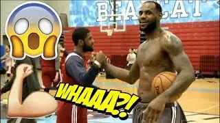 Lebron James VS Kyrie Irving 3 point Contest During Practice