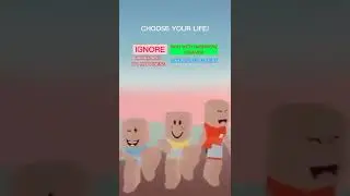 WATCH TILL THE END AND CHOOSE YOUR LIFE💥✨ #roblox