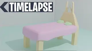 Bed  - Modling, Rendering (BLENDER TIMELAPSE)