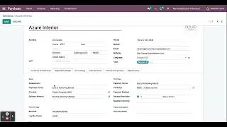 Odoo 15 Purchase Module Vendors