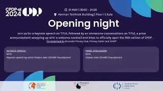 CPDP.ai 2024 - Opening Night