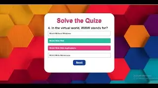 How to make a quiz website with HTML | CSS | JavaScript