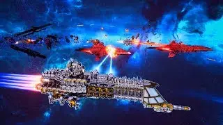 Imperial Navy vs Chaos! - Massive Battle, Skirmish Gameplay, Battlefleet Gothic Armada 2