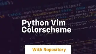 python vim colorscheme