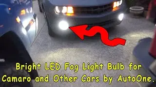 Upgrading the Camaro Fog Light with AUTOONE LED Bulbs.