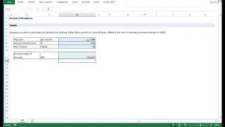 Annuity calculation in excel | The Financial Pandora x Xcelerator